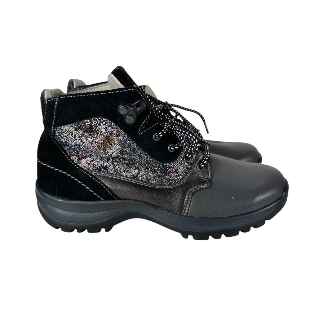 Portofino Women’s Black Leather Comfort Walking Ankle Boots EU 38 / US 7.5